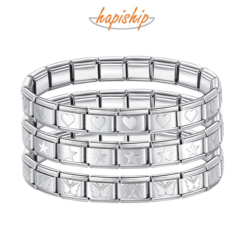 Pulseira Dourada Corações