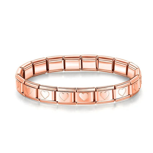 Pulseira Rose Corações