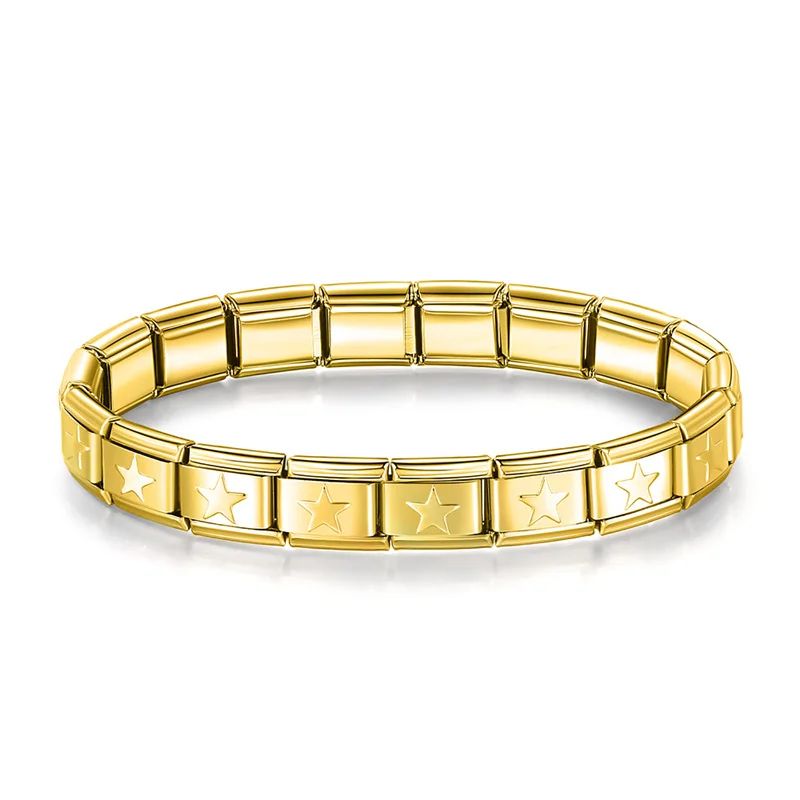 Pulseira Dourada Estrelas