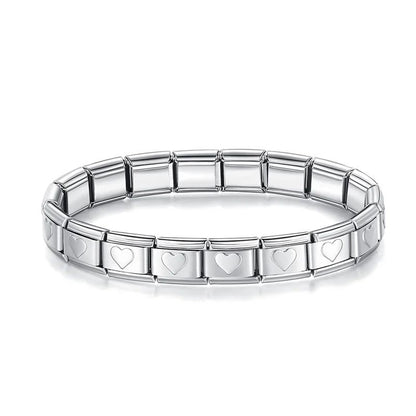 Pulseira Dourada Corações