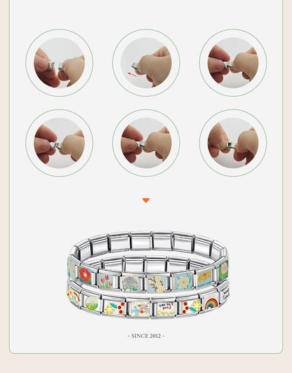 Pulseira Dourada Corações